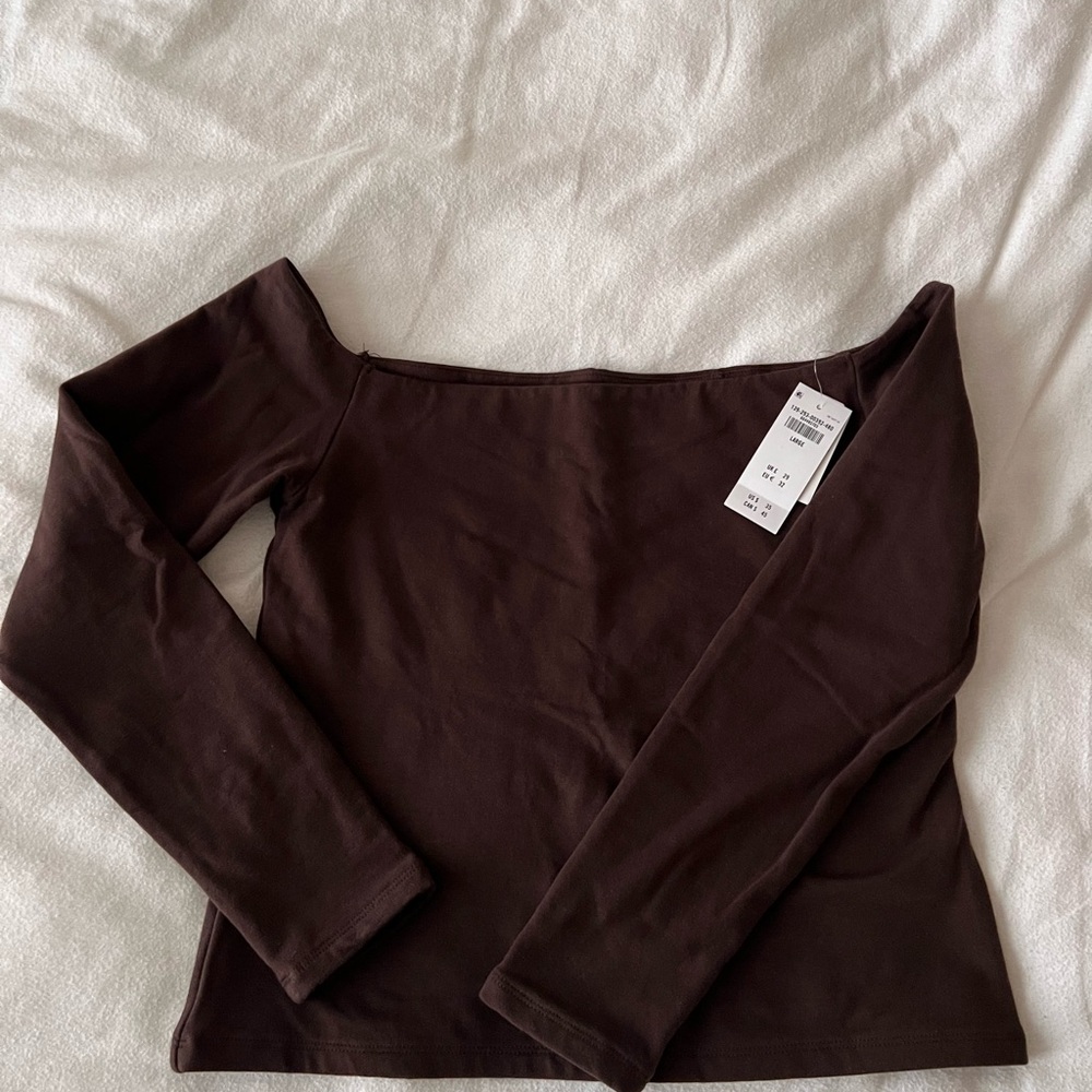 Abercrombie & Fitch Brown Long Sleeve Top